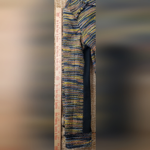 Greylin Anthropologie Womens Multicolor Knit Zip Down Open Front Jacket Size XS. - Picture 7 of 10